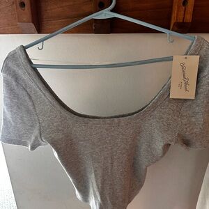 Ribbed Gray Top by Universal Threads